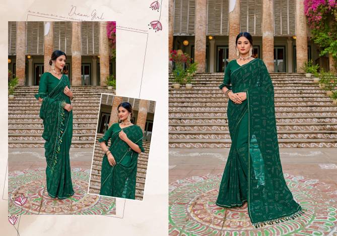 Ynf Dhisya New Fancy Stylish Ethnic Wear Georgette Saree Collection